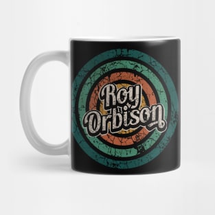 Roy Orbison // Retro Circle Crack Vintage Mug